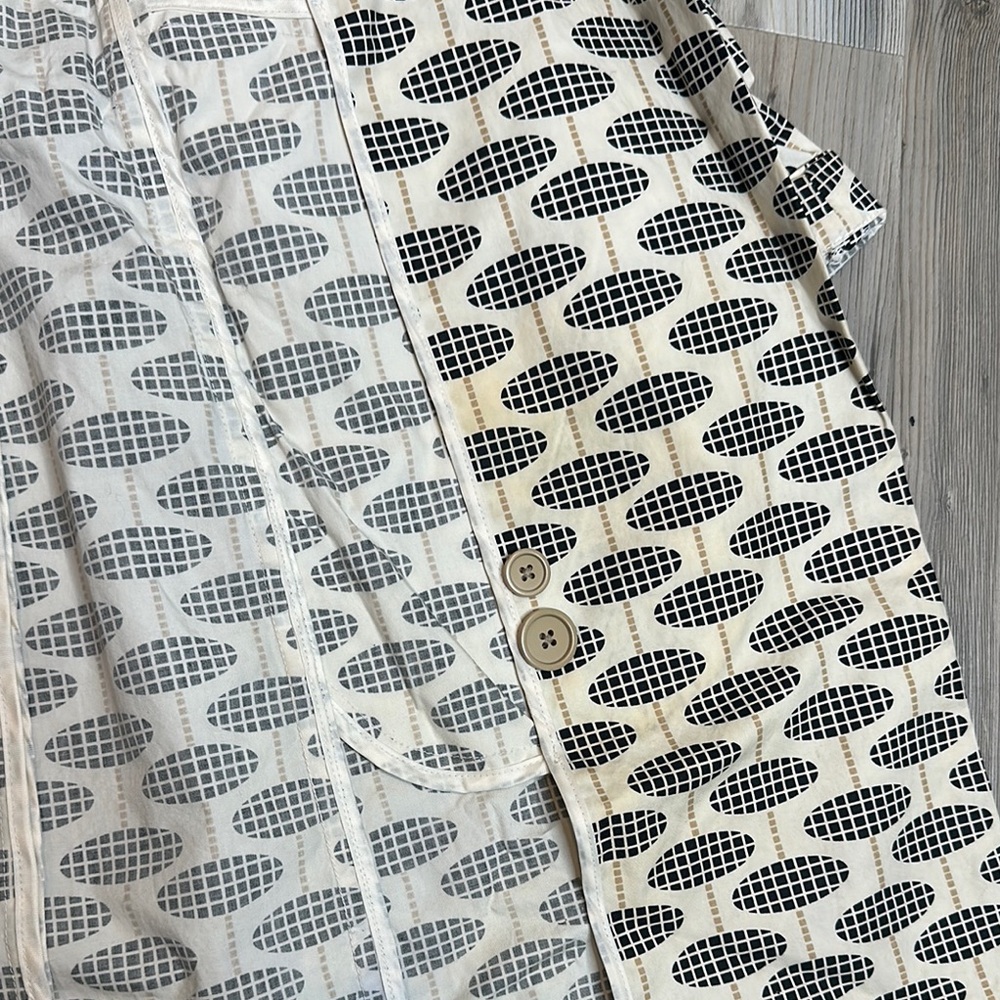 Guc Gap Chic Geometric Patterned Trench Coat, S - image 5